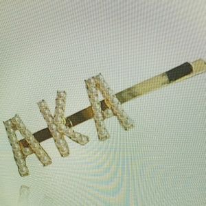 AKA Gold & Pearl Hair Pin